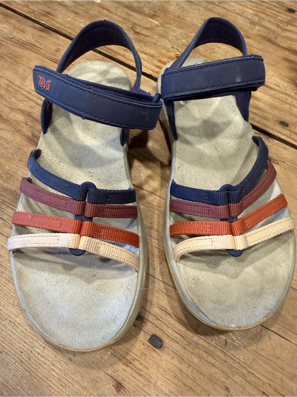 Teva Navy Multi-Strip Sandals